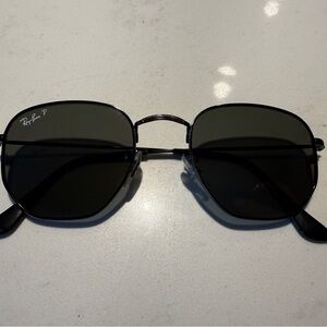 Ray-Ban Hexagonal Flat Lens Polarized Sunglasses